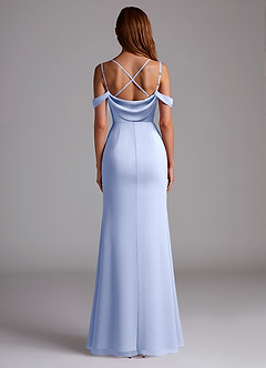 Azazie Callan Robes de demoiselle d'honneur Robe Sirène Convertible en Mousseline de soie Plissée Eis image2