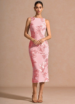 Robe Midi Rose Taylin image4
