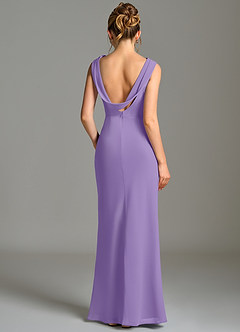 Azazie Kieryn Bridesmaid Dresses Tahiti Mermaid Pleated Chiffon Dress image2