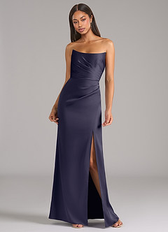 Azazie Marla Bridesmaid Dresses Stormy Sheath Strapless Stretch Satin Convertible Dress image4