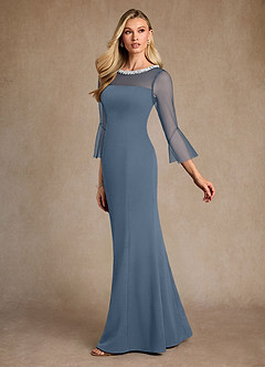 Azazie Bellevie Klänningar till brudens mor Klä Tubklänning i Stretch crepe Pärlbesatt Skymning image5