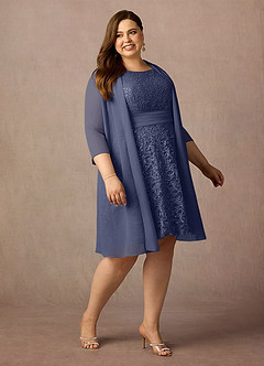 Azazie Beth Mother of the Bride Dresses Stormy A-Line Scoop Sequins Chiffon Dress image12