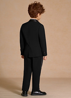 front Lucas Black Boys Shawl Lapel Tuxedos