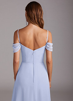 Azazie Marley Bridesmaid Dresses Lavender A-Line Off the Shoulder Chiffon Convertible Dress image10