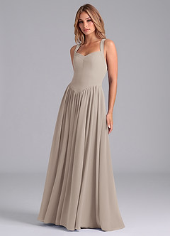 Azazie Francis Bridesmaid Dresses Frost A-Line Corset Chiffon Dress image5