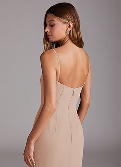 Azazie Saige Bridesmaid Dresses English Rose A-Line Off the Shoulder Chiffon Convertible Dress image9