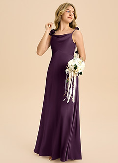 Azazie Gumdrop Junior Klä av Imperium i Stretch Satin Plisserad image4