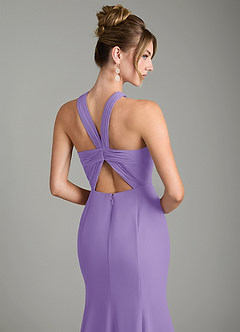 Azazie Rue Bridesmaid Dresses Tahiti A-Line Halter Chiffon Dress image6