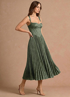 Isonelle Sage Blue Midi Dress image3