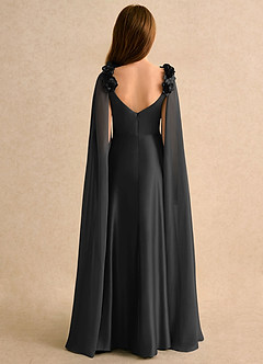 Azazie Rosita Girls Formal Flower Girl Klänningar Klä A-Line i Stretch Satin Plisserad image2