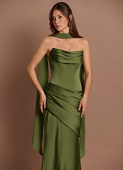 Robe Longue Olive Pelagia image5