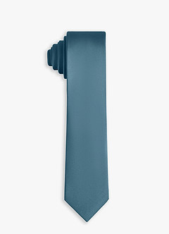 front Matching Stretch Satin Skinny Tie & Pocket Square & Socks Set
