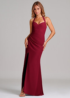 Azazie Emeria Suknie dla druhen Syrena Dekolt w kształcie serca Szyfon Do ziemi Sukienka image1