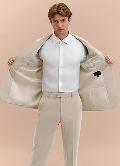 front William Creme Anzugjacke