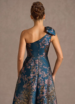 Vestido Floral Verde Azulado Largo Jonelle image6