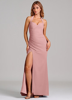 Azazie Emeria Suknie dla druhen Syrena Dekolt w kształcie serca Szyfon Do ziemi Sukienka image4