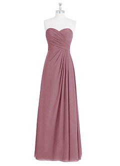 Azazie Arabella Allure Bridesmaid Dresses Vintage Mauve A-Line Sweetheart Neckline Chiffon Convertible Dress image10