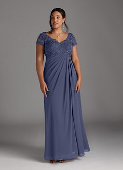 Azazie Jetta Mother of the Bride Dresses Stormy A-Line Sequins Chiffon Dress image8