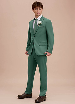 front Ethan Eucalyptus Refined Weave Suit