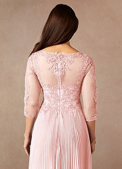Azazie Corinne Mother of the Bride Dresses Blushing Pink A-Line Sequins Chiffon Dress image7
