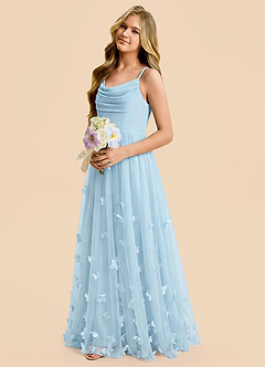 front Azazie Bella Junior Formal Dress