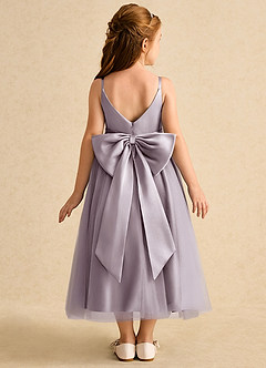 Azazie Patootie Flower Girl Dresses Dusk A-Line Spaghetti Strap Tulle Dress image5