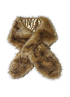 front Azazie Sincerity Faux Fur Wrap