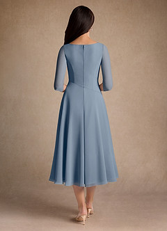 Azazie Durant Mother of the Bride Dresses Twilight A-Line Pleated Chiffon Dress image3