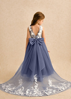 Azazie Mixie Flower Girl Dresses Stormy Ball-Gown Lace Dress image1