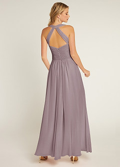 Azazie Claudia Bridesmaid Dresses Dusk A-Line Sweetheart Neckline Chiffon Dress image3