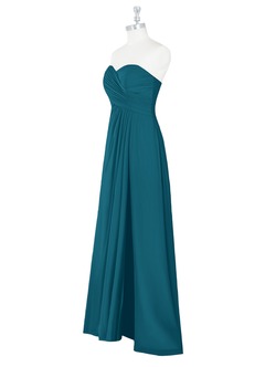 Azazie Arabella Allure Bridesmaid Dresses Ink Blue A-Line Sweetheart Neckline Chiffon Convertible Dress image11