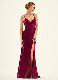 Twinkle Borgoña Vestido de fiesta de sirena image3