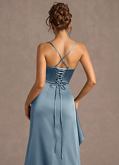 Thora Powder Blue Open Back Prom Dress image6