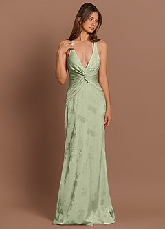 Vestido Verde Claro Largo Ilaria image5