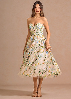 Vestido Rubor Rosa Múltiple Midi Xylisse image4