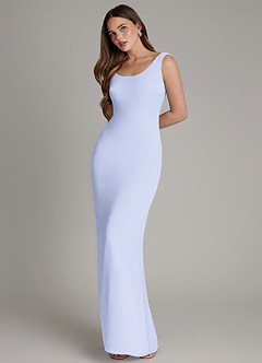 Azazie Hadley Bridesmaid Dresses Lavender Mermaid Pleated Chiffon Dress image3