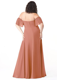 Azazie Sue Bridesmaid Dresses MAI TAI A-Line Off the Shoulder Chiffon Convertible Dress image8