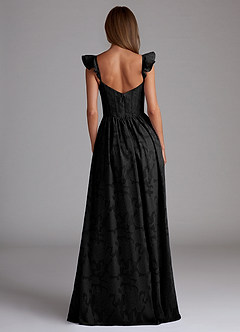 Denisse Noir Robe de bal longue corset image2