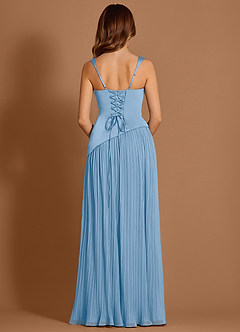 Robe Longue Bleu Brumeux Stephanie image2