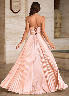 Ylura Rose Perle Robe de bal plissée trapèze image7