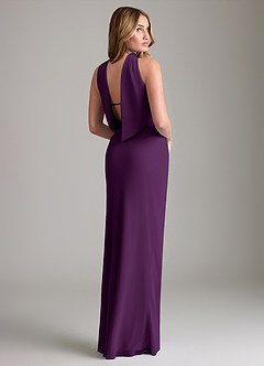 Azazie Lusinda Suknie dla druhen Syrena Zza ramienia Szyfon Do ziemi Sukienka image6