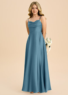 Azazie Bear Junior Bermuda A-Line Sweetheart Neckline Stretch Satin Dress image6