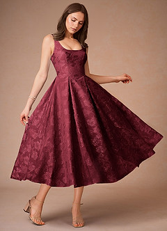 Briac Midi Klänning Vin image3