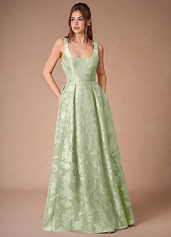 Althea Light Green Tie-Back Maxi Dress image6