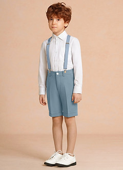 front Oliver Azul Claro Conjunto de 3 piezas de pantalones cortos para niño