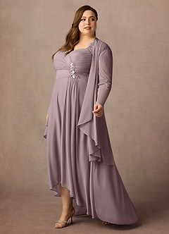 Azazie Anne Mother of the Bride Dresses Dusk Sheath Sweetheart Sequins Lace Dress image13