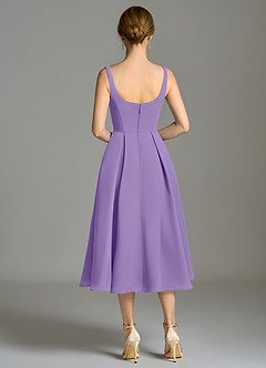 Azazie Amalie Bridesmaid Dresses Tahiti A-Line Pleated Chiffon Dress image2