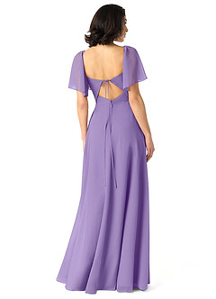 Azazie Chloe Bridesmaid Dresses Tahiti A-Line Sweetheart Neckline Chiffon Dress image2