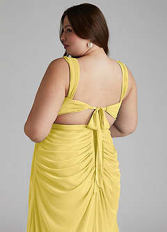 Azazie Jesaphine Suknie dla druhen Osłona Ukłon Siatka Do ziemi Sukienka image7