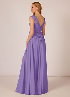 Azazie Arden Bridesmaid Dresses A-Line Chiffon Floor-Length Dress with Pockets image4